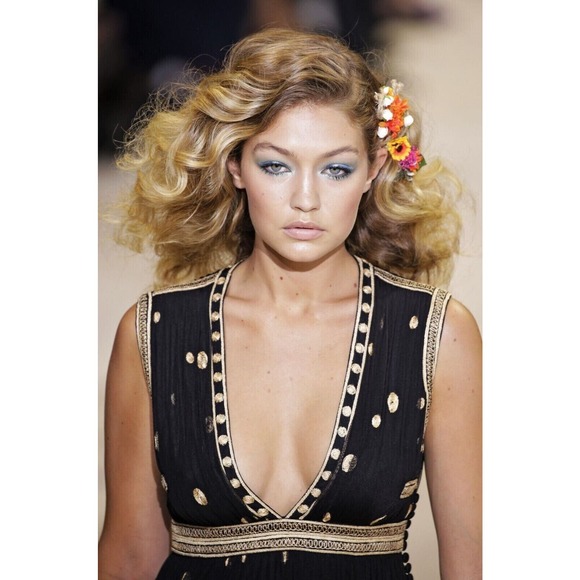 RARE Archival Diane Von Furstenberg DVF 16 Runway Show Hair Wedding Boho Clip OR - Picture 2 of 15